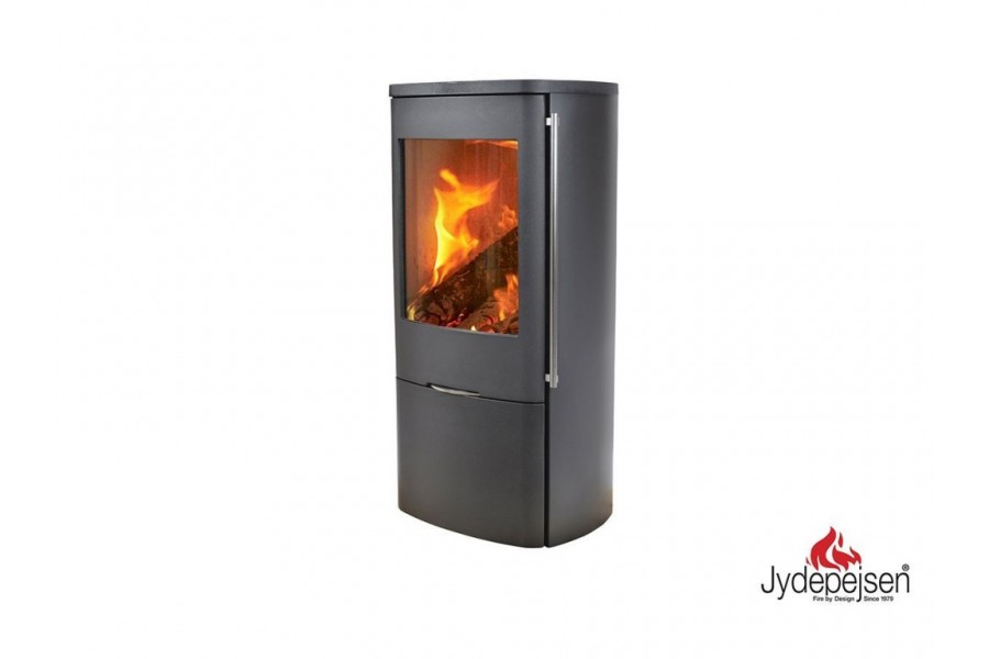 Jydepejsen Senza steel (Outside Air) houtkachel - GREY (uitverkoop)