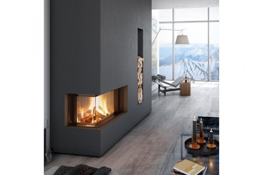 Spartherm Linear Corner 80x40x50 (vaste greep) houtkachel